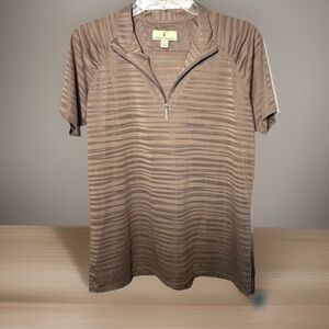 Sport Haley Women’s Top. Rhinestone accent zipper Large Breathable fabric. Golf